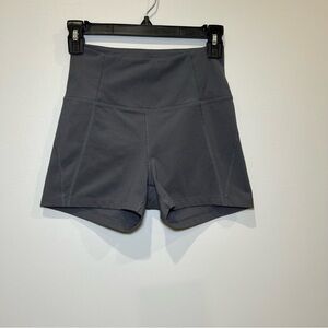 girlfriend collective Moon Charcoal High-Rise Run Athletic Shorts